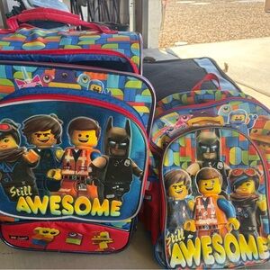 Colorful LEGO Backpack and Lunchbox Set